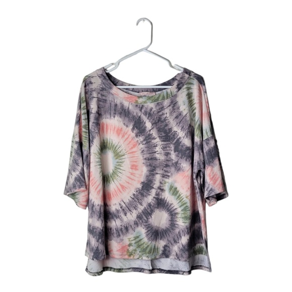 Ces Femme Tops - Ces Femme Tie-Dye Soft Blouse